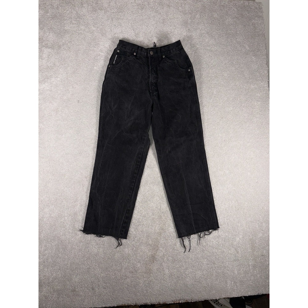 Vintage High Rise Rocky Mountain Jeans Women's 29/9 Western Pocket Raw Hem